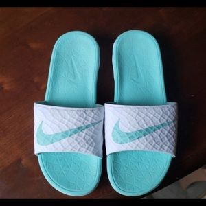 Nike | Shoes | Nike Benassi Mint Green 